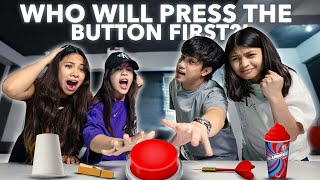 FIRST To Press The Button Challenge Paunahan  Ranz And Niana [upl. by Si]