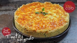 Como fazer torta salgada Low carb Couveflor [upl. by Griffiths]