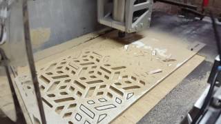 Betonia  Routing Sideparts for Treppengeländer with CNC made with Concrete [upl. by Asus708]