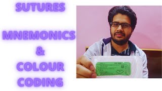 Sutures Materials  With Mnemonics amp Colour coding  Easy Learning [upl. by Quincy]