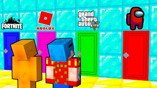 COMO Jugar MINECRAFT en OTROS JUEGOS 😱 GTA 5 ROBLOX AMONG US o FORTNITE [upl. by Storer368]