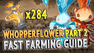 Whopperflowers All Locations Part 2 FAST FARMING ROUTE  Genshin Impact 20 [upl. by Bridwell426]