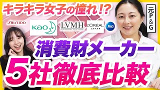 【業界研究】消費財メーカーの違いを解説資生堂P＆G花王日本ロレアルLVMH [upl. by Diogenes]