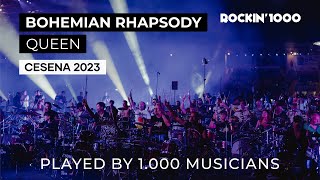 Bohemian Rhapsody  Queen played by 1000 musicians  Rockin1000 [upl. by Avot]