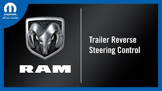 Trailer Reverse Steering Control  How To  2024 Ram 1500 DT [upl. by Acsehcnarf]