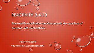 IB Chemistry HL Only  Reactivity 3413  Electrophilic Substitution of Benzene mechanism [upl. by Fusuy]