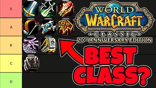 What is The BEST Class To Choose For FRESH Classic WoW Servers [upl. by Liagiba89]