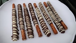 CHOCOLATE COVERED PRETZEL RODS [upl. by Shiroma491]