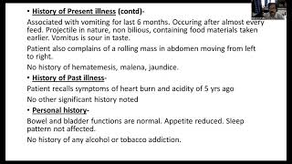 Case Presentation  Gastric Outlet Obstruction due to Peptic Ulcer Disease 26062021 [upl. by Nyloj348]