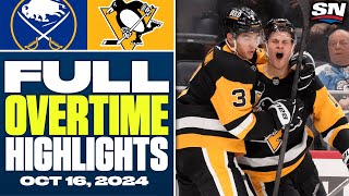 Buffalo Sabres at Pittsburgh Penguins  FULL Overtime Highlights  October 16 2024 [upl. by Marcus]