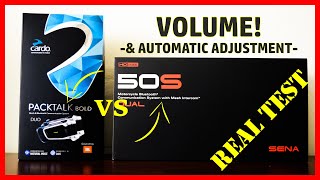 Cardo PACKTALK Bold vs SENA 50S  Volume [upl. by Hew]