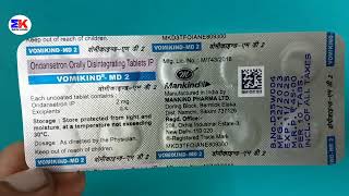 Vomikind MD 2 Tablets  Ondansetron 2mg Tablets  Vomikind 2mg Tablet  Vomikind Tablets Uses [upl. by Dionysus]