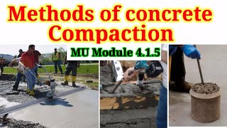 Concrete compaction methods and types [upl. by Malissia]