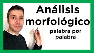 ANÁLISIS MORFOLÓGICO de una oración Fácil y rápido [upl. by Millman]