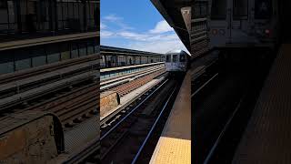 Lefferts Boulevard Bound R46 A train leaving 80th Street [upl. by Nohsyar121]