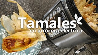 Cómo preparar tamales  En arrocera eléctrico [upl. by Drofhsa583]