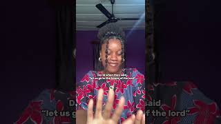 Let’s dance😭😂 david bible biblecharacters hairstyle naturalhair protectivestyles [upl. by Rosenthal]