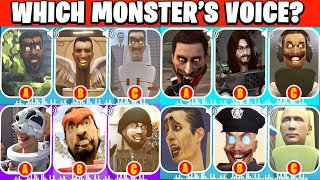 GUESS THE MONSTERS VOICE COMPILATION ALL SEASONS GEEKY JESUS TOILET RTX TOILET Skibidi Toilets Quiz [upl. by Loferski]