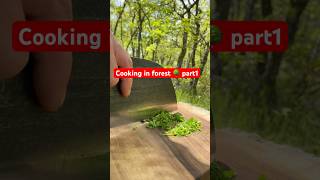 Cooking in Forest 1  nature forest cooking shorts [upl. by Jak156]