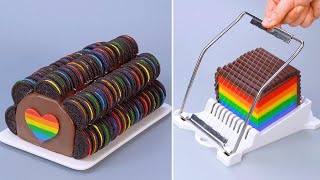 18 Satisfying Rainbow Dessert Tutorials For Everyone  Perfect Cake Decorating Recipe [upl. by Cowen]