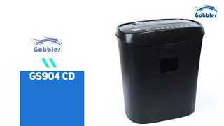 Gobbler Paper Shredder GS 904 Cd  9 sheets paper shredder  with card amp cd shredding [upl. by Bethanne]