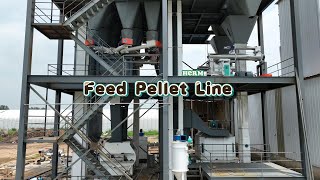 Turnkey 2030TH Complete Animal Feed Manufacturing Plant for Sale feedpelletmills feedmill [upl. by Akimahs]