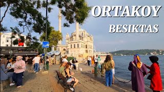 Ortaköy Beşiktaş İstanbul  Beautiful Place Walking Tour 4k UltraToday 16 August [upl. by Bork]