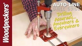 Drilling Accuracy With AutoLine Drill Guide™  Woodpeckers Tools [upl. by Kiyohara]