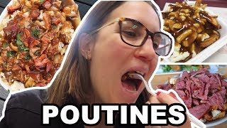 ON MANGE 5 POUTINES DIFFÉRENTES DANS MONTRÉAL  CAM cest elle [upl. by Tjader]