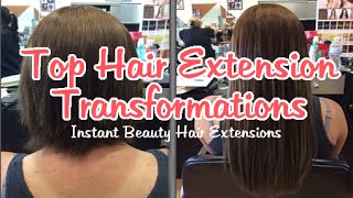 Top 25 Hair Extension Transformations  Before and After Hair Extensions  Instant Beauty ♡ [upl. by Noemi]