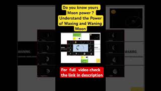 Do you Know yours Moon Power Which type of Moon is yours  Astrology moon waxing waning [upl. by Eelirol]