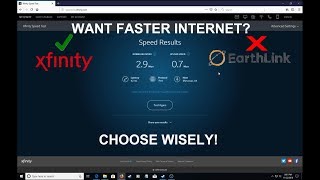 Switching from Earthlink to Xfinity Part 1  Final Earthlink Speed Test [upl. by Aihtnis375]