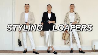 20 WAYS TO STYLE LOAFERS  CASUAL amp CHIC OUTFITS [upl. by Otsuj]