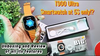 T900 Ultra smartwatch Review and Unboxingt900ultrareview t900ultrasmartwatch how unboxing [upl. by Nialb]