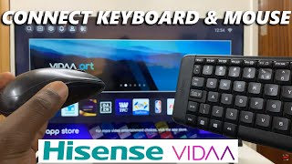 Hisense VIDAA Smart TV How To Connect Wireless Keyboard amp Mouse [upl. by Anawqahs]