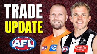 AFL TRADE UPDATE Houston wants Collingwood MORE Trades Imminent [upl. by Lalla324]