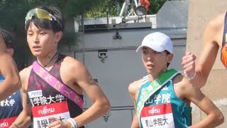 青学大の“切り込み隊長”鶴川正也は堂々１区区間賞「絶対に優勝するという気持ちで、全力で行きました」…出雲駅伝 [upl. by Veriee]