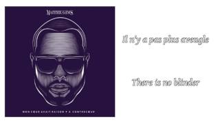 Maître Gims  Pense à moi ║ Lyrics amp English Translation [upl. by Aerdma]