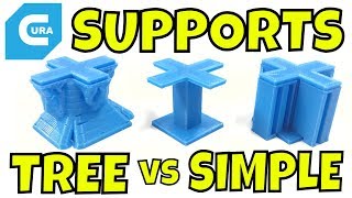 CURA  Tree Supports vs Standard Supports [upl. by Faxon331]