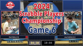 2024 Scrabble Players Championship  Game 6  Noah Walton vs Joey Krafchick NWL [upl. by Amerd]