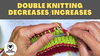 Double Knitting How to do decreases and increase [upl. by Suiluj]