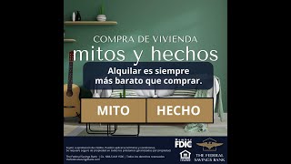 YouTube SPANISH  Myths amp Facts  Renting is Cheaper [upl. by Nomit774]