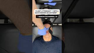 ASMR Flight attendant gets a chiropractic adjustment 😱 Part 1 chiropractor kingofcracks [upl. by Jelle]