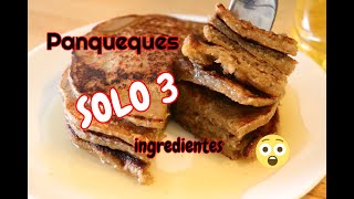 PANQUEQUES SOLO 3 INGREDIENTES 🥞 SIN HUEVO NI LACTEOS VEGANOS✅ [upl. by Leddy603]