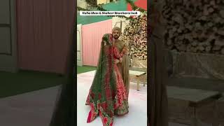 Hafsa Khan and shaheer wedding look hafsa shaheer shorts [upl. by Kubetz]