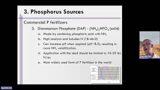 Week 9 Unit 6 Video 20 Diammonium Phosphate Fertilizer Discussion [upl. by Nirred]