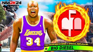 NBA 2K24 PRIME SHAQUILLE ONEAL CENTER BUILD  96 STRENGTH DEMIGOD CENTER [upl. by Anala617]