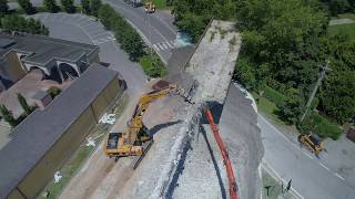 Riprese Aeree con Drone  Cantiere Demolizione Ponte [upl. by Ydurt445]