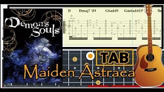 Guitar Tab  Maiden Astraea Demons Souls  OST Fingerstyle Tutorial Sheet Lesson Anp [upl. by Lona]