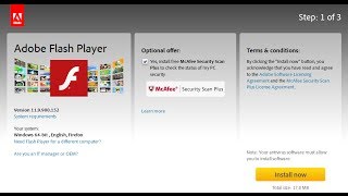 how to download adobe flash player Learn how to install adobe flash player [upl. by Ferrick]